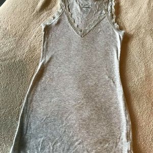 Old navy grey lace trimmed tank.